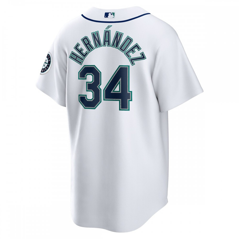 Felix Hernandez Seattle Mariners 2023 Hall of Fame Home Replica Player Jersey - White-Pro Kit Vault | Brand New 26/27 Sports Jerseys